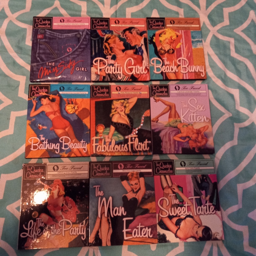 9 Too Faced Quickie Chronicles Lot Bundle
